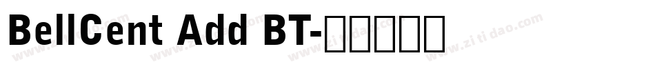 BellCent Add BT字体转换